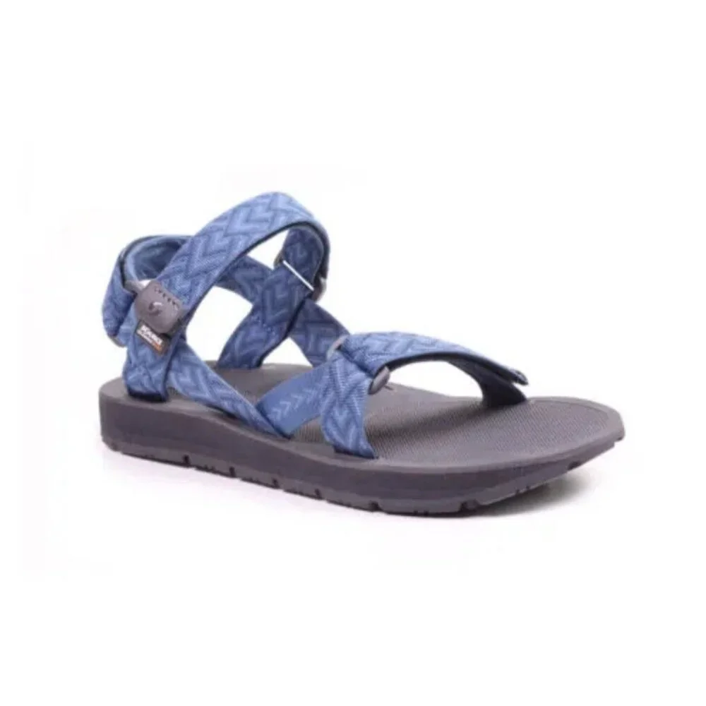 Land's End Men's Sandals Blue 11 Walking Hiking Hook&Loop Closure Outdoor Casual